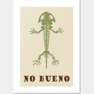 No Bueno Lizard Skeleton Posters and Art